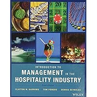 Introduction to Management in the Hospitality Industry Introduction to Management in the Hospitality Industry Hardcover Paperback