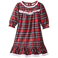 Little Me Baby Girls' Christmas Plaid Gown