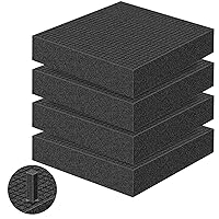 ToLanbbt 4P Pick and Pluck Pre Cubed Foams, 12 x 12 x 2 IN Customizable Pick Apart Foams Polyurethane Sheets Inserts, Pre Cutted Case Foams Pads for Board Game Tool Interlock Box Camera Storage Drawer