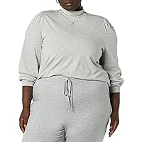 Amazon Aware Women's Turtleneck Long-Sleeve Puff Top (Available in Plus Size)
