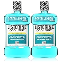 Listerine Antiseptic Cool Mint Mouthwash, 50.72 Fl Oz, Pack of 2