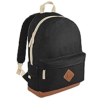 Heritage Retro Backpack/Rucksack/Bag (18 Litres) (One Size) (Black)