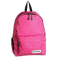 Outdoor Products Star Dots Heart Backpack A4 Storage Large Capacity 19 Liters 19. Shocking Pink / Dot
