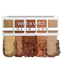 Color Icon Eyeshadow Makeup 5 Pan Palette, Orange Sundaze, Matte, Shimmer, Metallic, Long Wearing, Rich Buttery Pigment, Cruelty Free