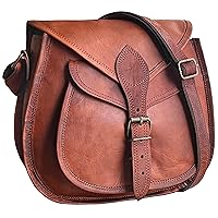 RUSTIC TOWN Leather Crossbody Satchel Bag Vintage Purses Handbags for Women