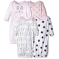 Baby Boy and Girls 4-Pack Sleeper Gown