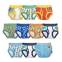 Scooby-Doo Boys' 100% Combed Cotton 10-Pack Briefs in Sizes 2/3t and 4t