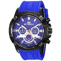 BTECH Unisex Analog/Chronograph Silicone Strap Band Wrist Watch