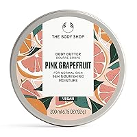 The Body Shop Pink Grapefruit Body Butter – Nourishing & Moisturizing Skincare for Normal Skin – Vegan – 6.75 oz