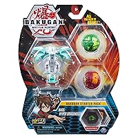 Bakugan Starter Pack 3-Pack, Haos Hyper Dragonoid, Collectible Action Figures, for Ages 6 and Up