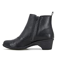 JBU Womens Gemma Pull On Casual Boots Ankle Low Heel 1-2