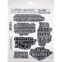 Stampers Anonymous CLING RBBR STAMP SET FADED TYPE