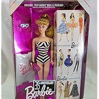 Original 1959 Blonde Barbie Doll 35th Anniversary Special Edition REPRODUCTION