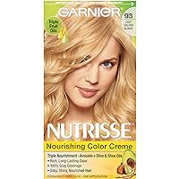 Nutrisse Nourishing Hair Color Creme, 93 Light Golden Blonde (Honey Butter) (Packaging May Vary)