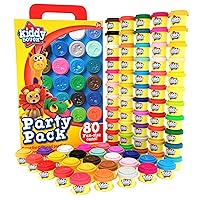 Party Pack - 80 Colorful Containers of Soft, Non-Toxic Mini PlayDough for Creative Fun - Safe & Educational - Ideal Valentines Day Gifts for Kids Classroom