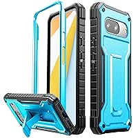 FITO for Google Pixel 8 Case, Dual Layer Shockproof Heavy Duty Phone Case Built-in Kickstand for Google Pixel 8 Phone (Blue)