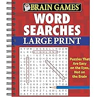 Brain Games - Word Searches - Large Print (Red) Brain Games - Word Searches - Large Print (Red) Spiral-bound