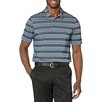 Men's Two Color Stripe Golf Polo Shirt