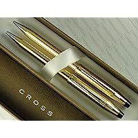Cross Made in The USA Century II 10K Gold Rolled/Filled Ballpoint Pen & 0.5MM Pencil Set