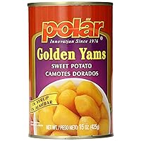MW Polar Golden Yams Cut Sweet Potato, 15 Ounce (Pack of 24)