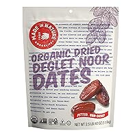 Made In Nature Organic Dried Deglet Noor Dates, Non-GMO, Gluten Free, Unsulfured, Vegan Snack, 40oz (Pack of 1), Packaging May Vary