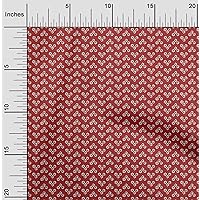 Cotton Poplin Red Fabric Chevron Bandhani Sewing Craft Projects Fabric Prints by Yard 56 Inch Wide