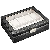 SUNBRAND 189995 Cowhide Watch Storage Case for 10P