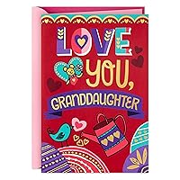Hallmark Valentines Day Card for Granddaughter (Pop Up Honeycomb)