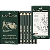 Faber-Castell 9000 Graphite Sketch Pencil Sets Art 8B - 2H set of 12