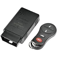 Dorman 13776 Keyless Entry Remote 4 Button Compatible with Select Chrysler / Dodge / Jeep Models (OE FIX), Black