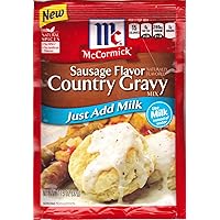 McCormick Sausage Country Gravy Mix (Pack of 4) 2.64 oz Packets