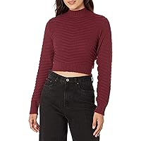 The Drop Women's Ezra Cropped Mock-Neck Sweater