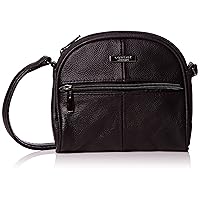 Lorenz Real Genuine Leather Small Shoulder Bag Cross body bag BLACK