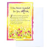 Blue Mountain Arts Greeting Card “I Am Forever Grateful For You, Mom” Is The Perfect sentimental Card For Mother’S Day, Birthday, Easter, Or “Just Because”