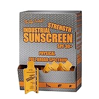Box of 100-5ML Packet, I.C. Industrial Sunscreen SPF 36 Zinc Oxide Full Broad Spectrum 80 Minute Water Resistance, ICSSP-30+FF-100