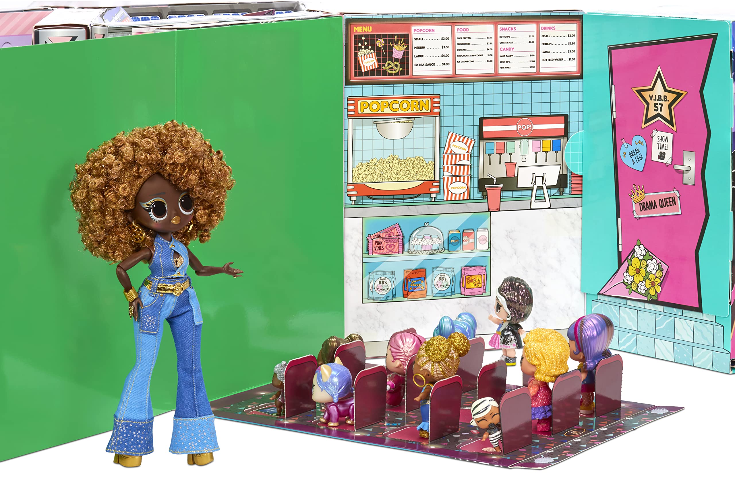 LOL Surprise OMG Movie Magic Studios with 70+ Surprises, 12 Dolls Including 2 Fashion Dolls, 4 Movie Studio Stages, Green Screen & Accessories- Gift Toy for Girls Boys Ages 4 5 6 7+ Years