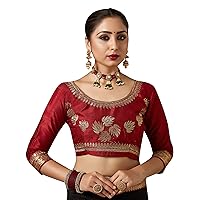 Women's Readymade Stitched Blouse For Sarees Indian Designer Party Wear Bollywood Padded Choli Crop Top