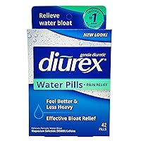 Diurex Water Pills, 42 Count Pills (Pack of 6)