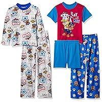 Nickelodeon Boys' Paw Patrol 5-Piece Loose-fit Pajamas Set