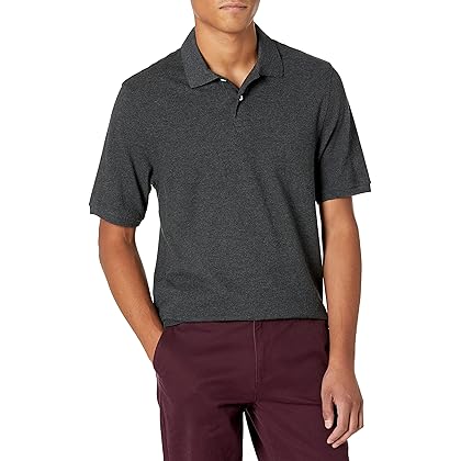 Amazon Essentials Men's Regular-Fit Cotton Pique Polo Shirt (Available in Big & Tall)