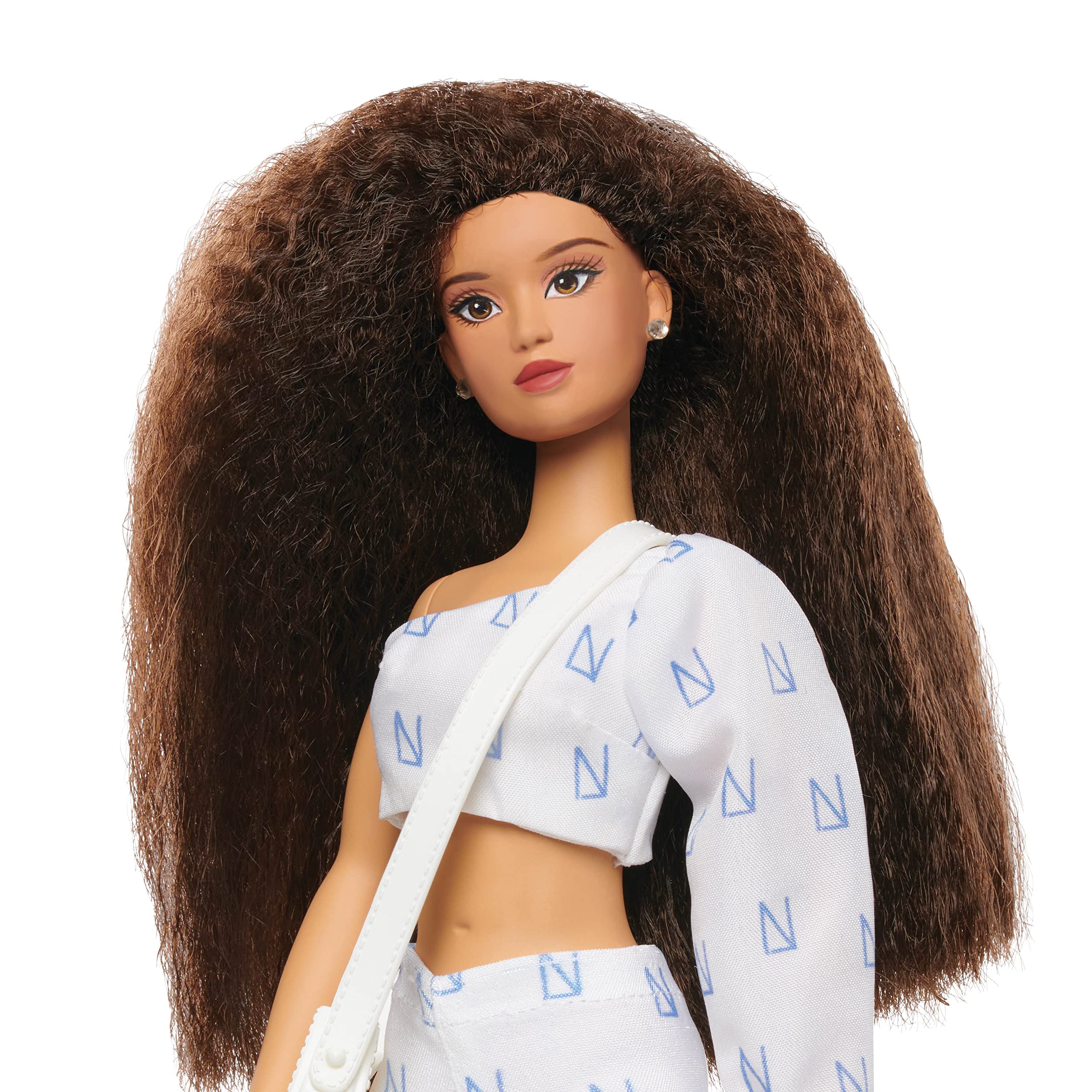 Purpose Toys Naturalistas 11.5-inch Fashion Doll and Accessories Kelsey, 4B Textured Hair, Light Brown Skin Tone Designed and Developed