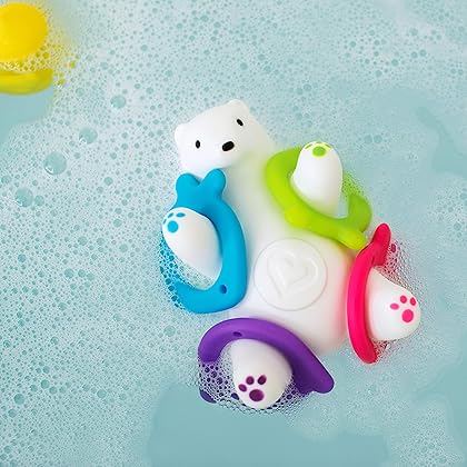 Munchkin® Arctic™ Toss & Stack™ Interactive Toddler Bath Toy and Game, Polar Bear