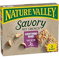 Savory Nut Crunch Bars, Everything Bagel, 0.89 oz, 5 bars