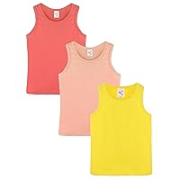 Lilax Girls' 3 Pack Racerback Tank Top Colorful Multipack