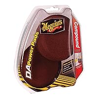 Meguiar’s 4” DA Compound Power Pads G3507 - Polishing Pad Kit Includes 2 Foam Pads for Paint Correction and Scratch Removal, Intended for DA Power System Tool and your Favorite Compound, 2 Pads