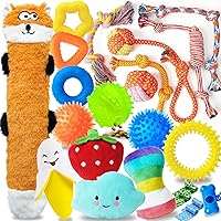 Puppy Toys 23 Pack, Interactive Dog Toys for Small Dogs, Puppy Chew Toys for Teething with Rope Toys, Treat Ball and Cute Squeaky Toys