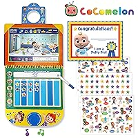 CoComelon Potty Training Reward Chart, Potty Time With JJ! Workbook Includes Stories, Activities, Stickers, Sound Button, and Wipe-Clean Pages! Sprial-Bound Book for Ages 1-4