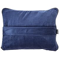 Lewis N. Clark Ultimate Comfort Set + Portable Travel Kit for Airplane, Includes Inflatable Pillow + Zippered Carrying Case, Cozy Fleece Blanket, Eye Mask for Sleeping & Foam Ear Plugs, Navy