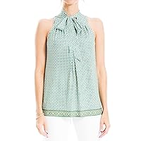 Max Studio Women's Sleeveless Top with Neck Tie