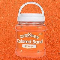 READY 2 LEARN Colored Sand - Orange - 2.2 lbs - Play Sand for Kids - Perfect for Wedding Unity Ceremonies, Crafts, Sensory Bins and Vase Filler
